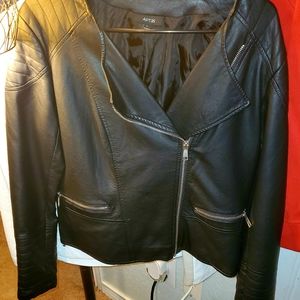2 leather coats size sm-med